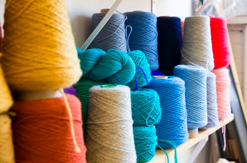 Materials in my studio. Photo by Mike Killion for Saturate.