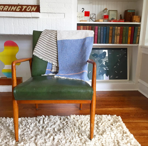 April Blanket Throw, in situ.