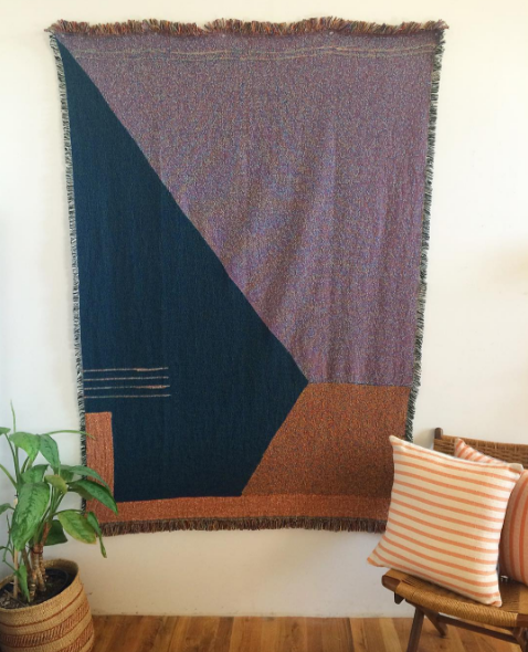 Blanket B side. Looks amazing with the collection throw pillows.