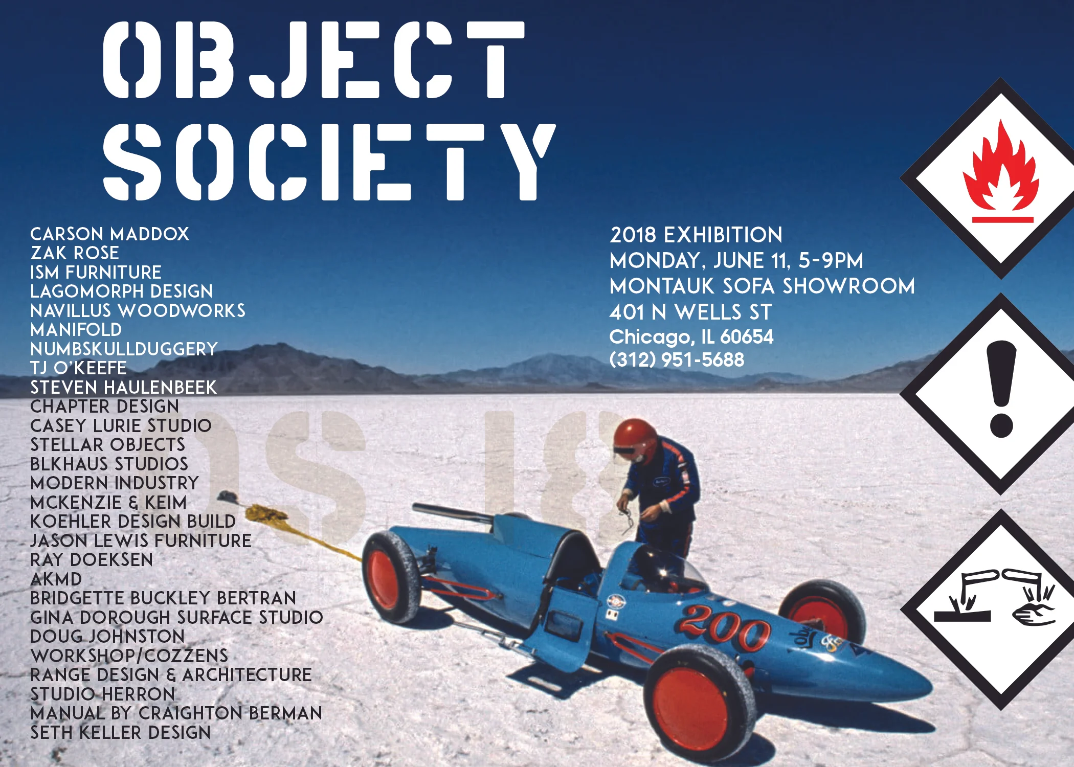 Object Society Furniture Show at the Montauk Sofa Showroom in Chicago for Neo Con 2018.