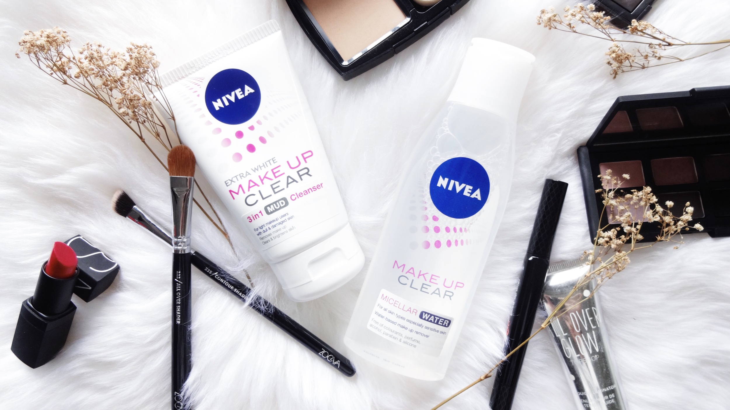 NIVEA Make Up Clear 3-in-1 Mud Cleanser and NIVEA Make Up Clear Micellar Water