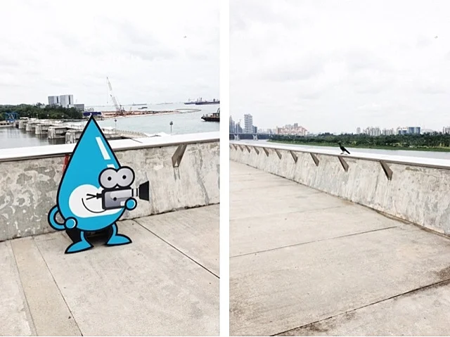 Water Wally Mascot Print at Marina Barrage, Singapore