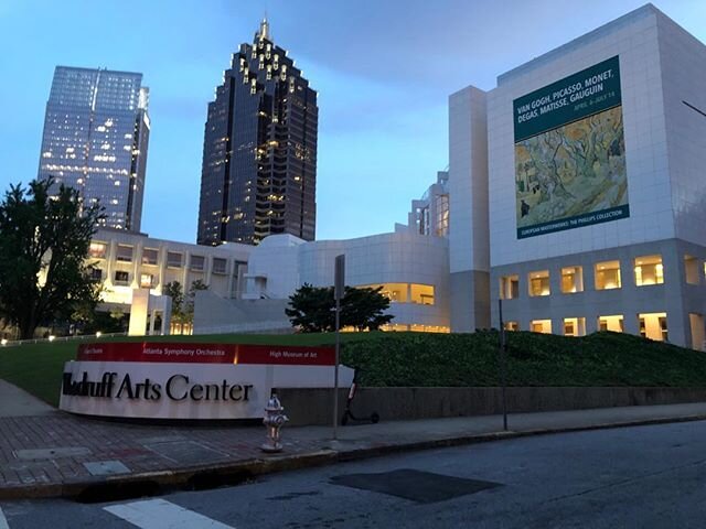 The Woodruff Art Center, which houses the High Museum, the Alliance Theatre, and Atlanta Symphony Orchestra.