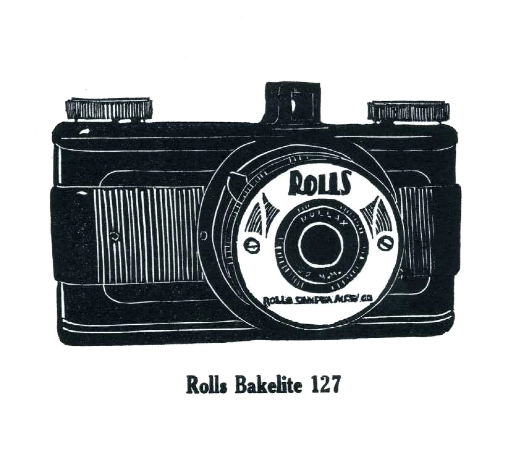 Vintage Camera Series - Letterpress Linoleum Prints