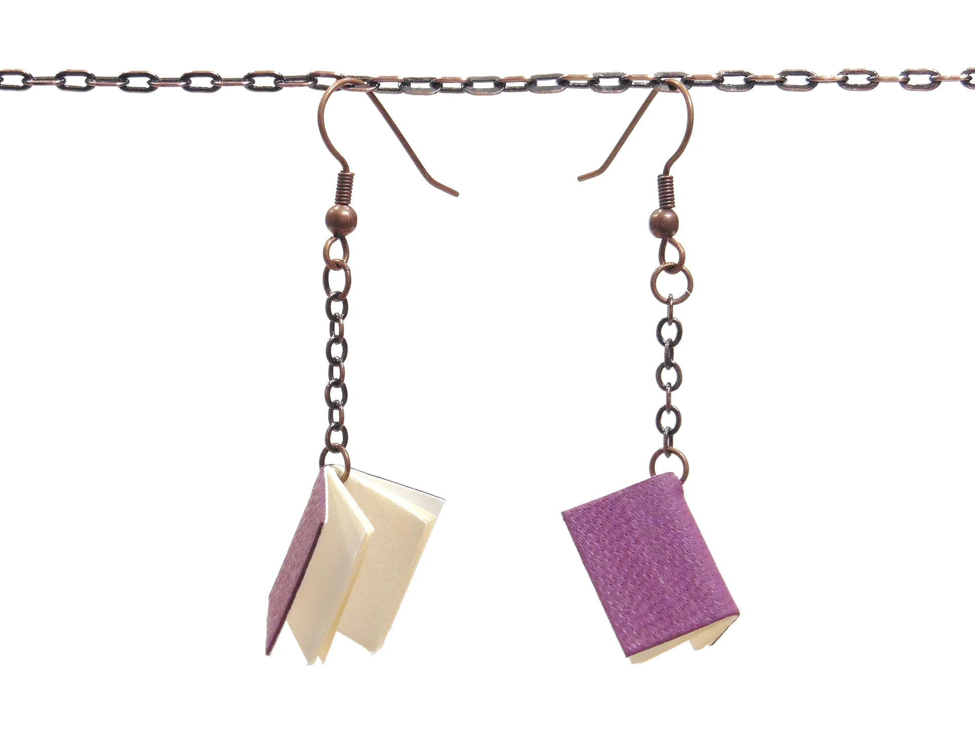 Purple Drop Earring