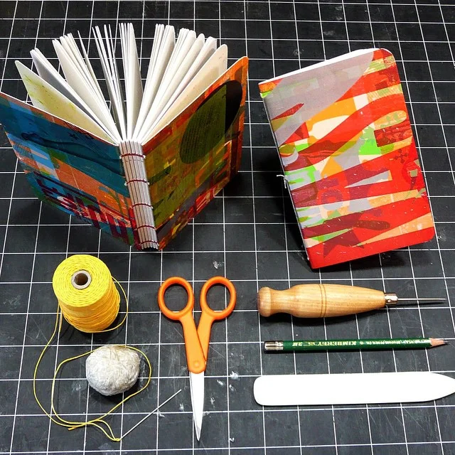 Learn to make the most of printer’s waste and makereadies by making beautiful, functional books!