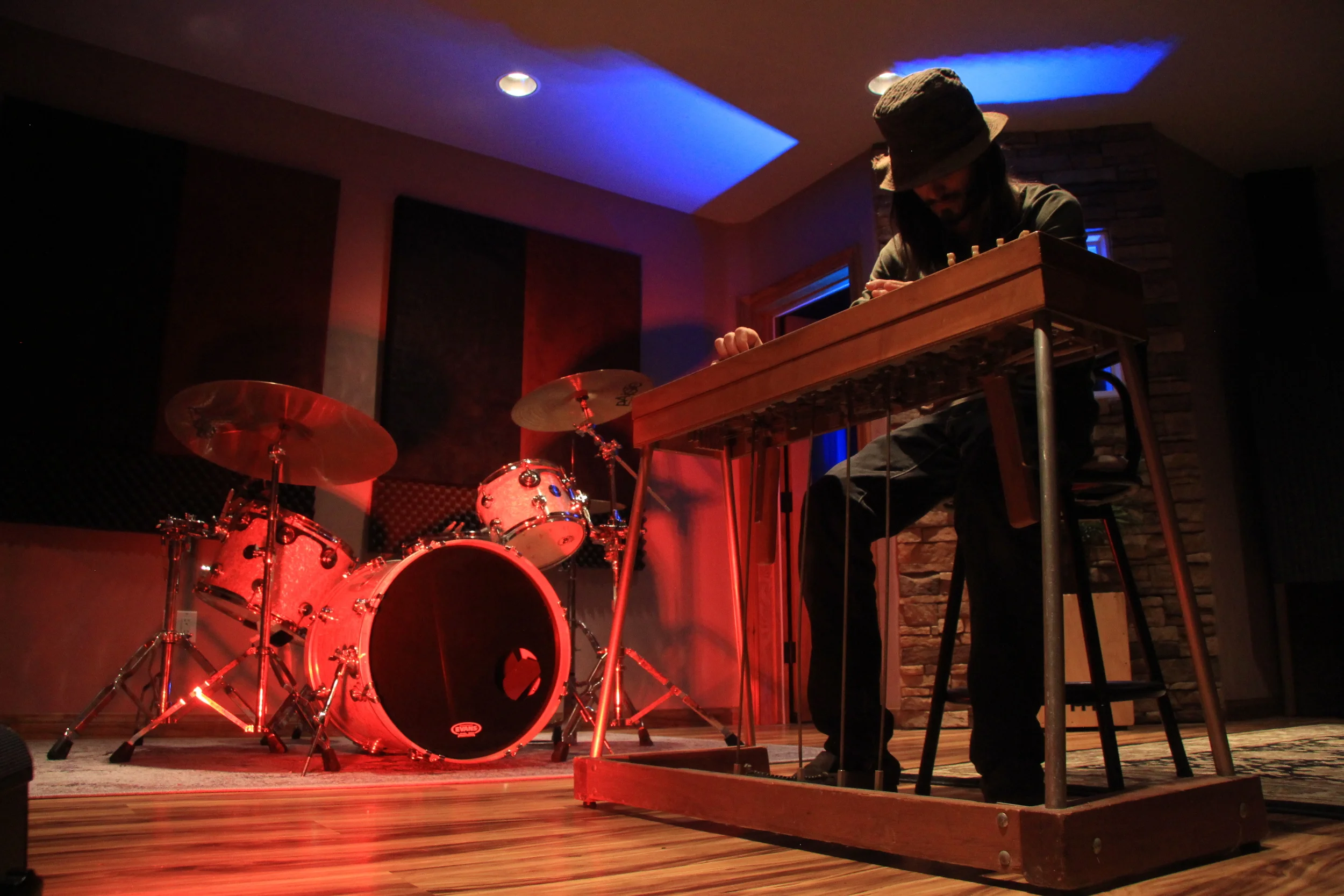 Testing out the Pedal Steel Guitar. One of many instruments which you can get your hands on at Sound Jar.