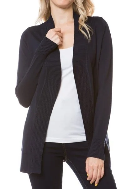 Cardigan Classe-Bleu Profond Front.jpeg