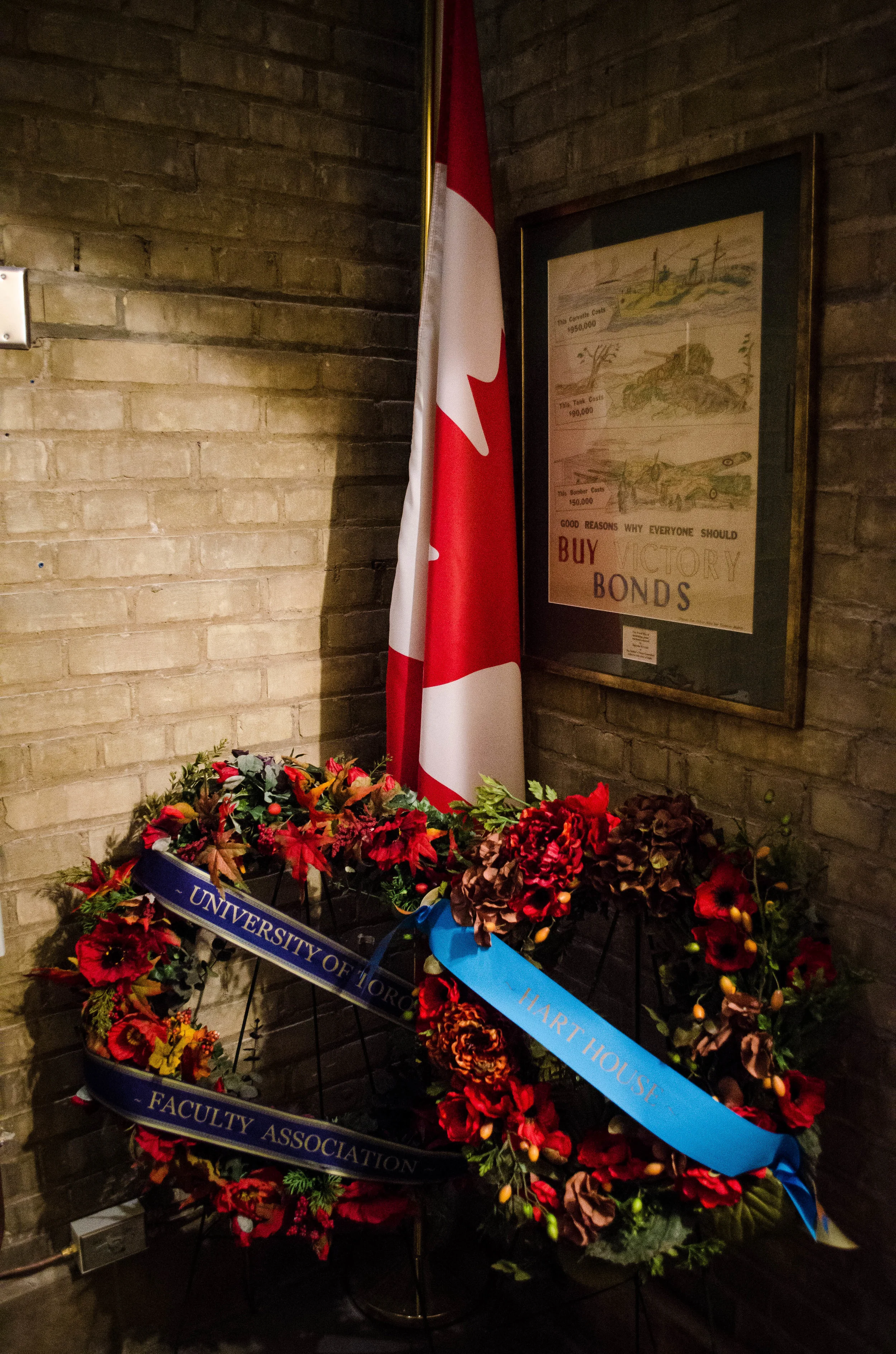 Unviersity of Toronto's Rememberance day ceremony is held at Soldiers' Tower every year on Remembrance Day, November 11th