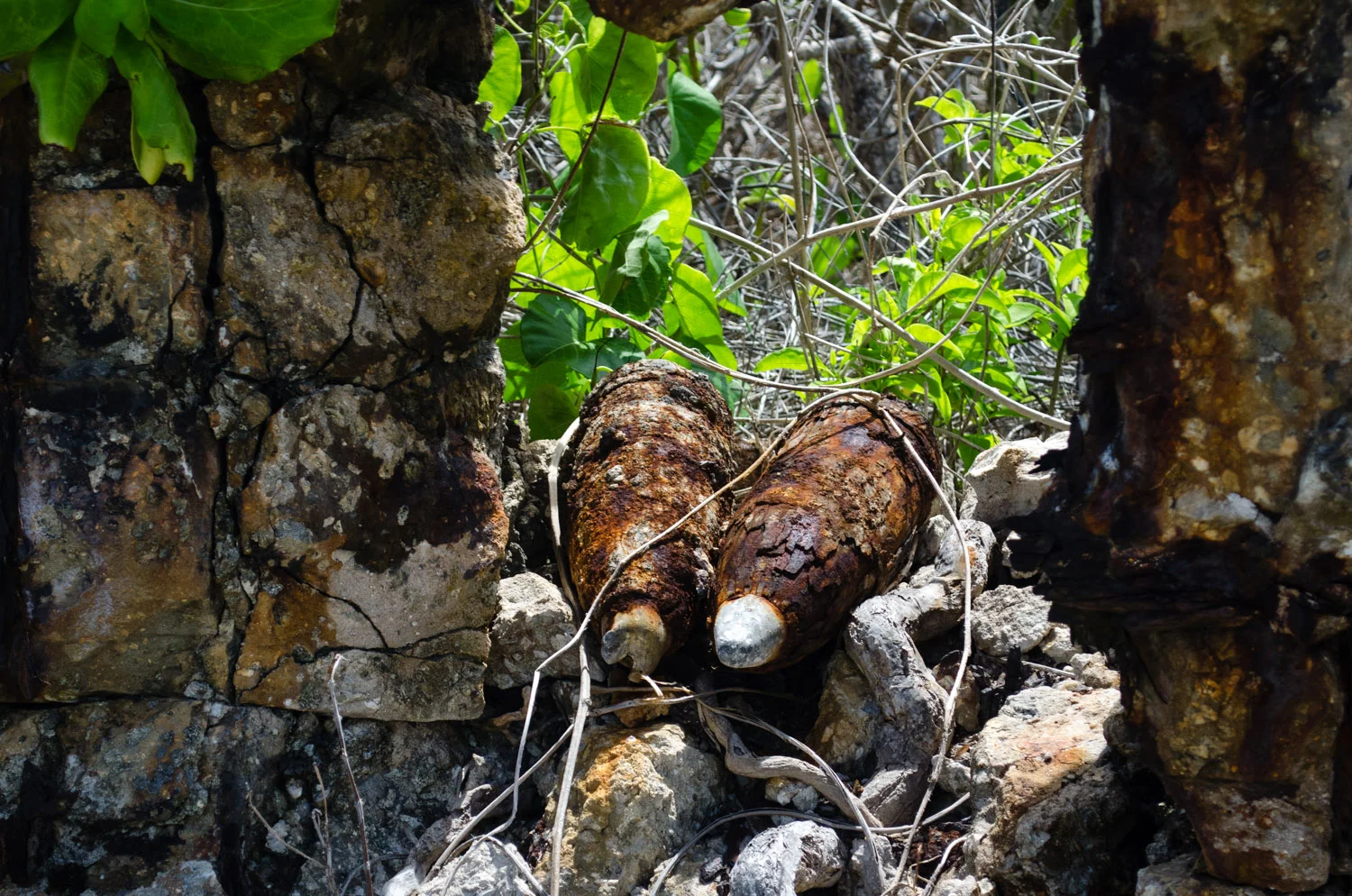 Un-exploded ordinance is an ever-present threat on the island