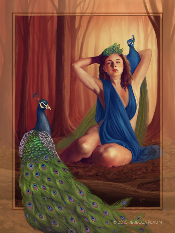 This painting, Lady of the Echoes, is a personal piece working towards building a portfolio for book covers or card art. Don't worry, I'm still doing the cute stuff, but being versatile as an artist is both satisfying and useful. You can see a process gif for this at my tumblr (partial nudity at the link)