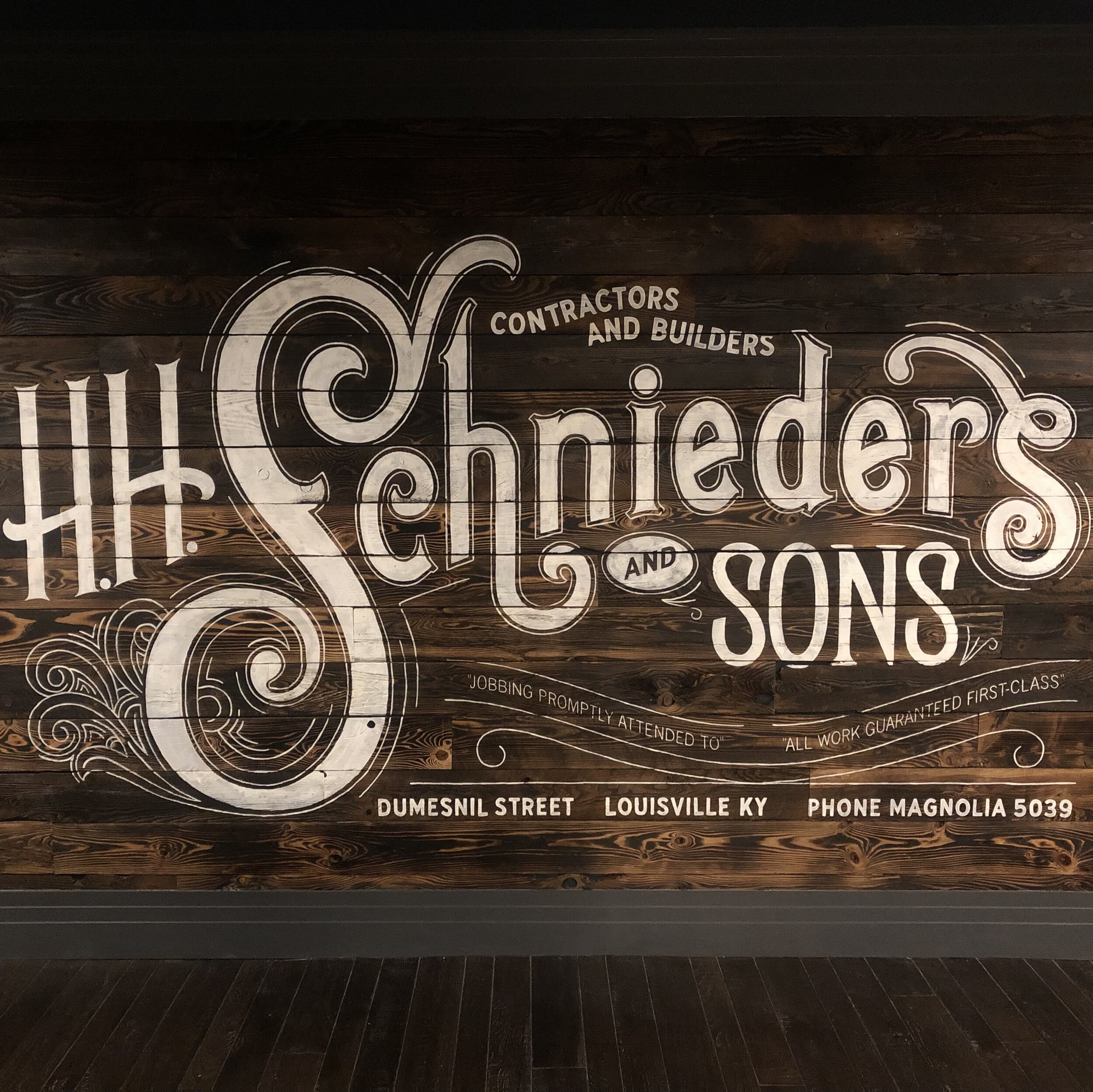 Mural inside Jockey Silks