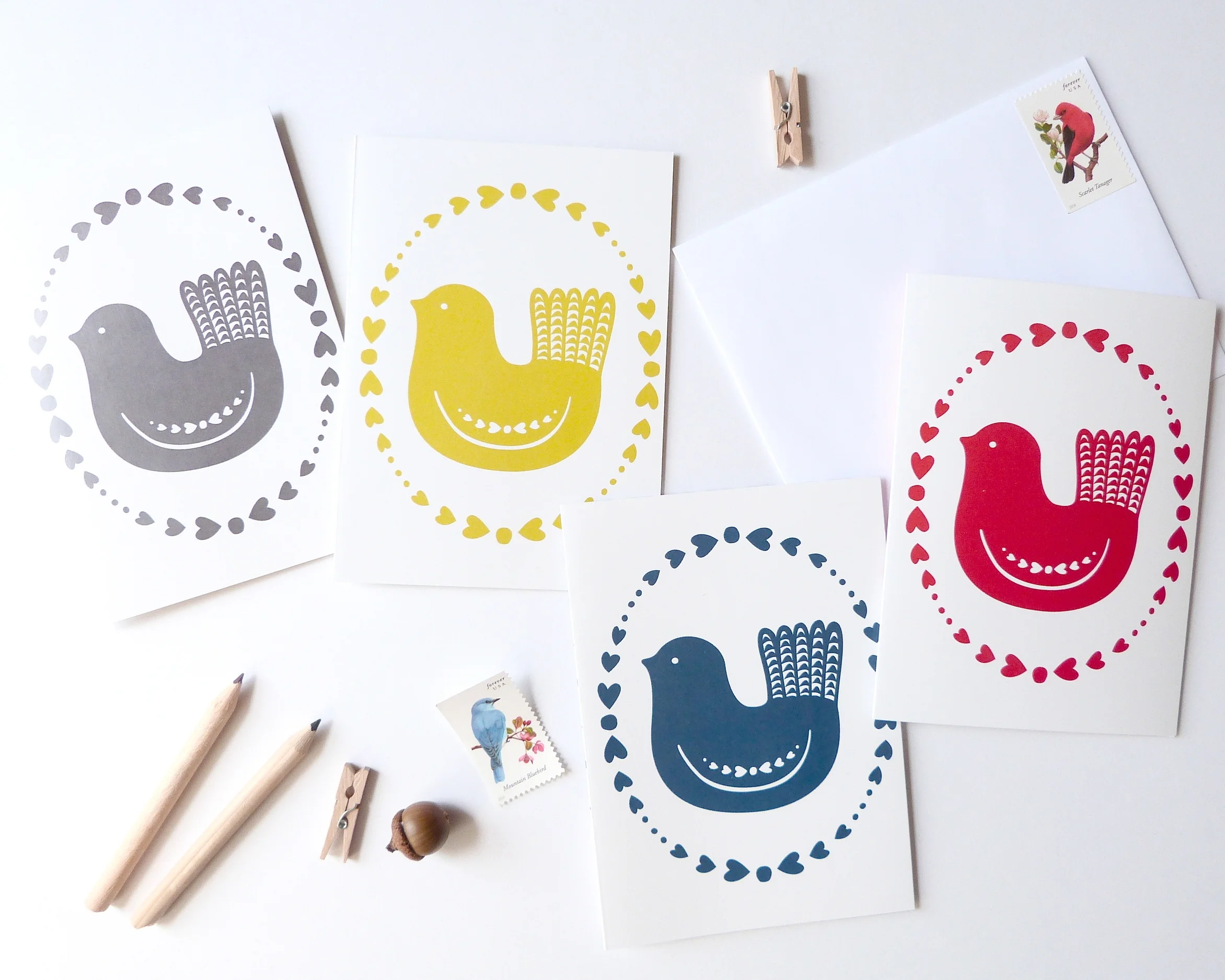 Scandi Bird Card Collection