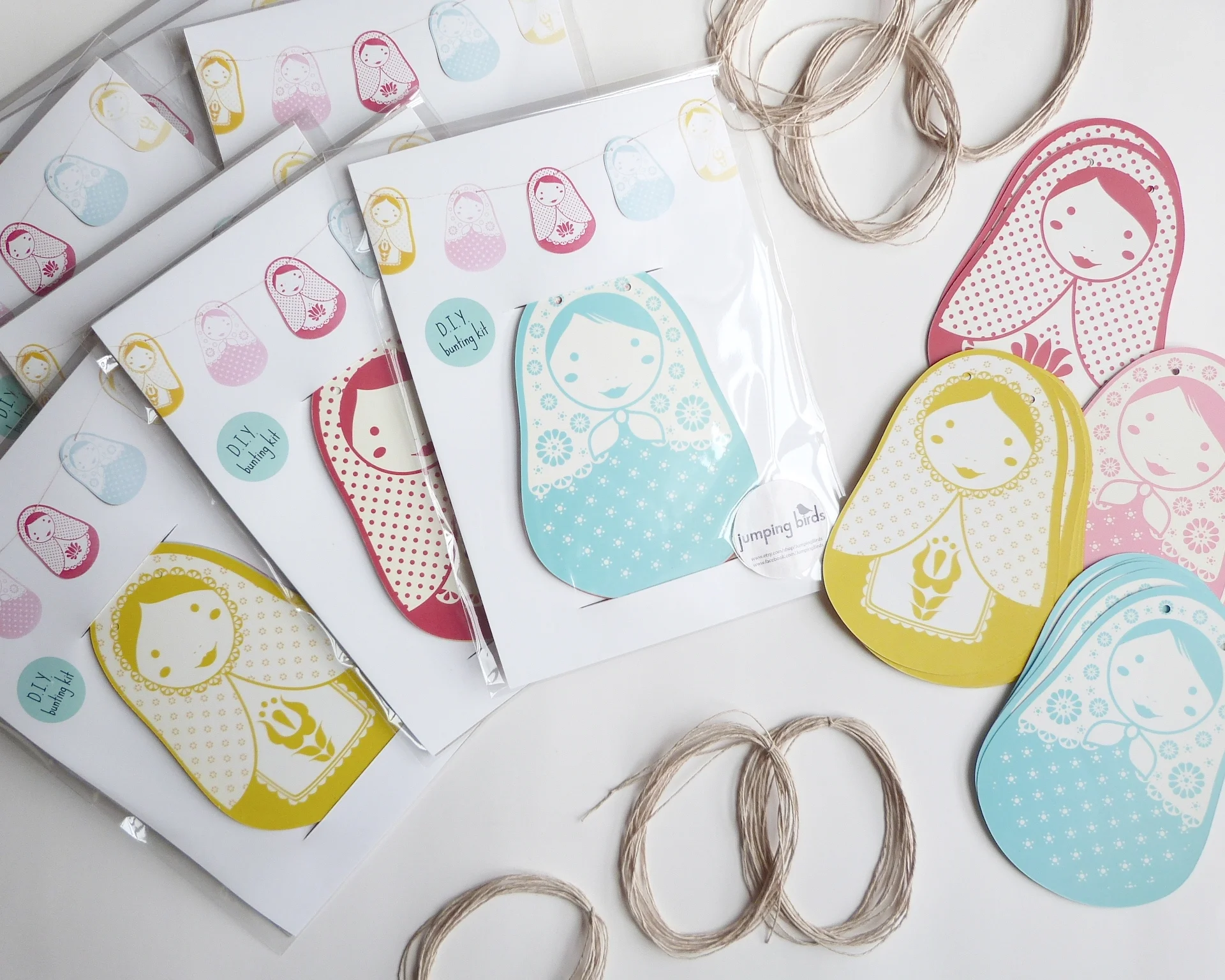 DIY Matryoshka Bunting Kit
