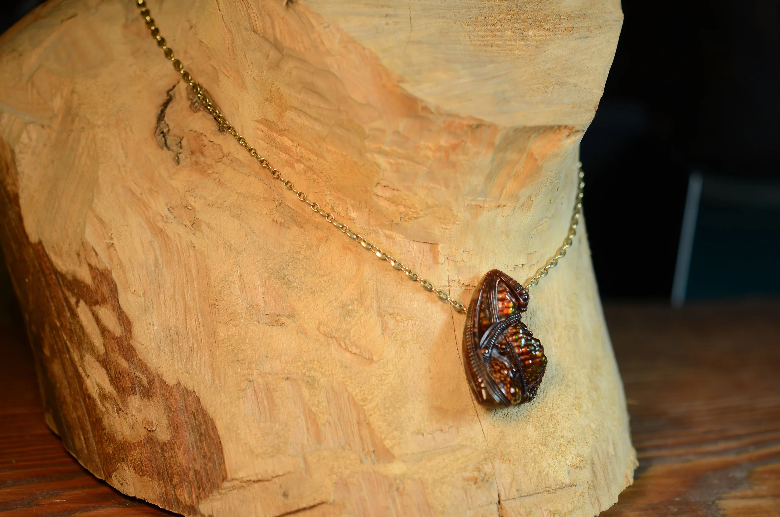 Fire Agate Pendant