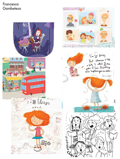 This is the contact sheet I created for Francesca Gambatesa. She would later become the illustrator for our Recipe for Adventure chapter book series.