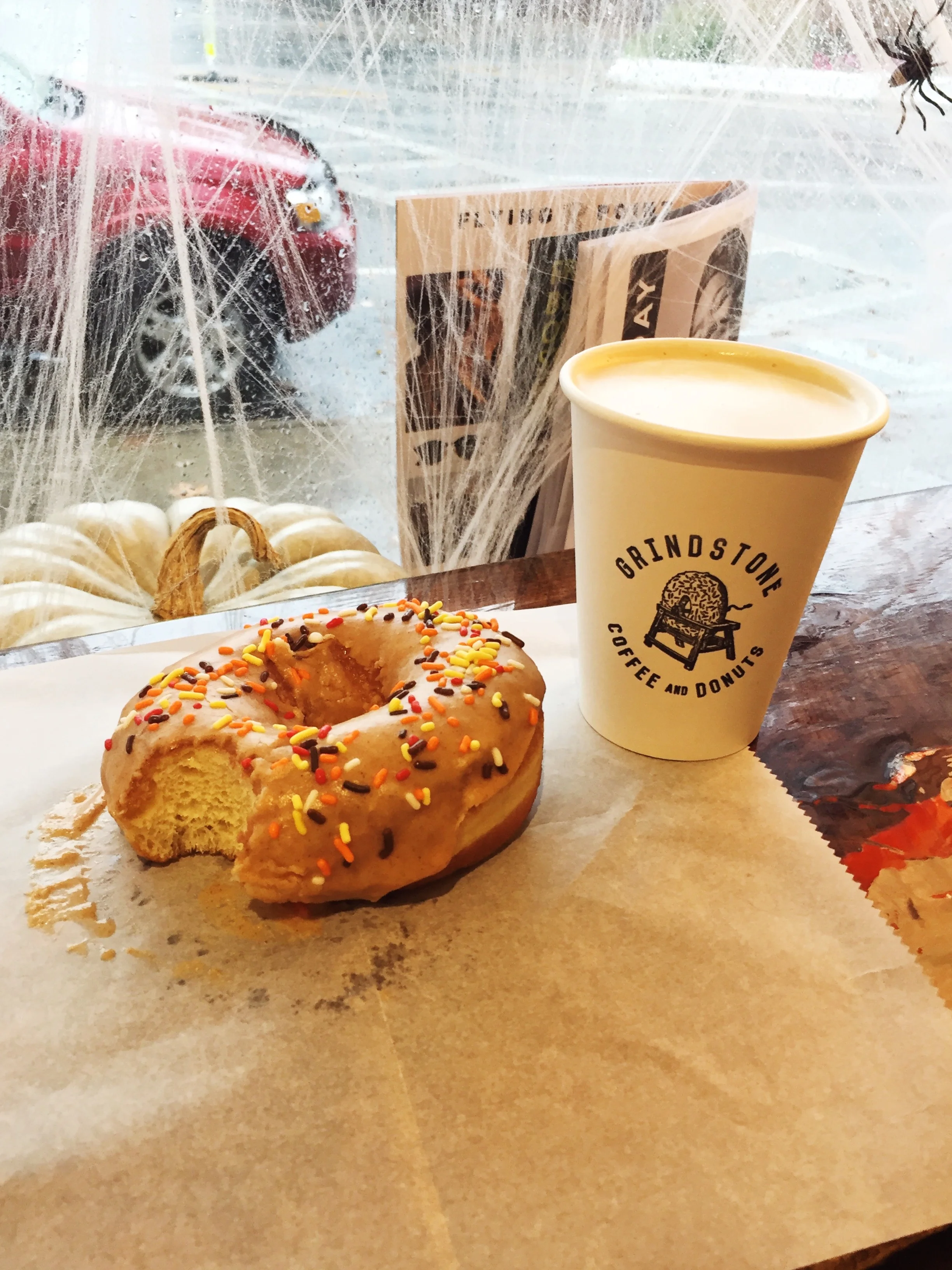 My pumpkin spiced donut from Grindstone