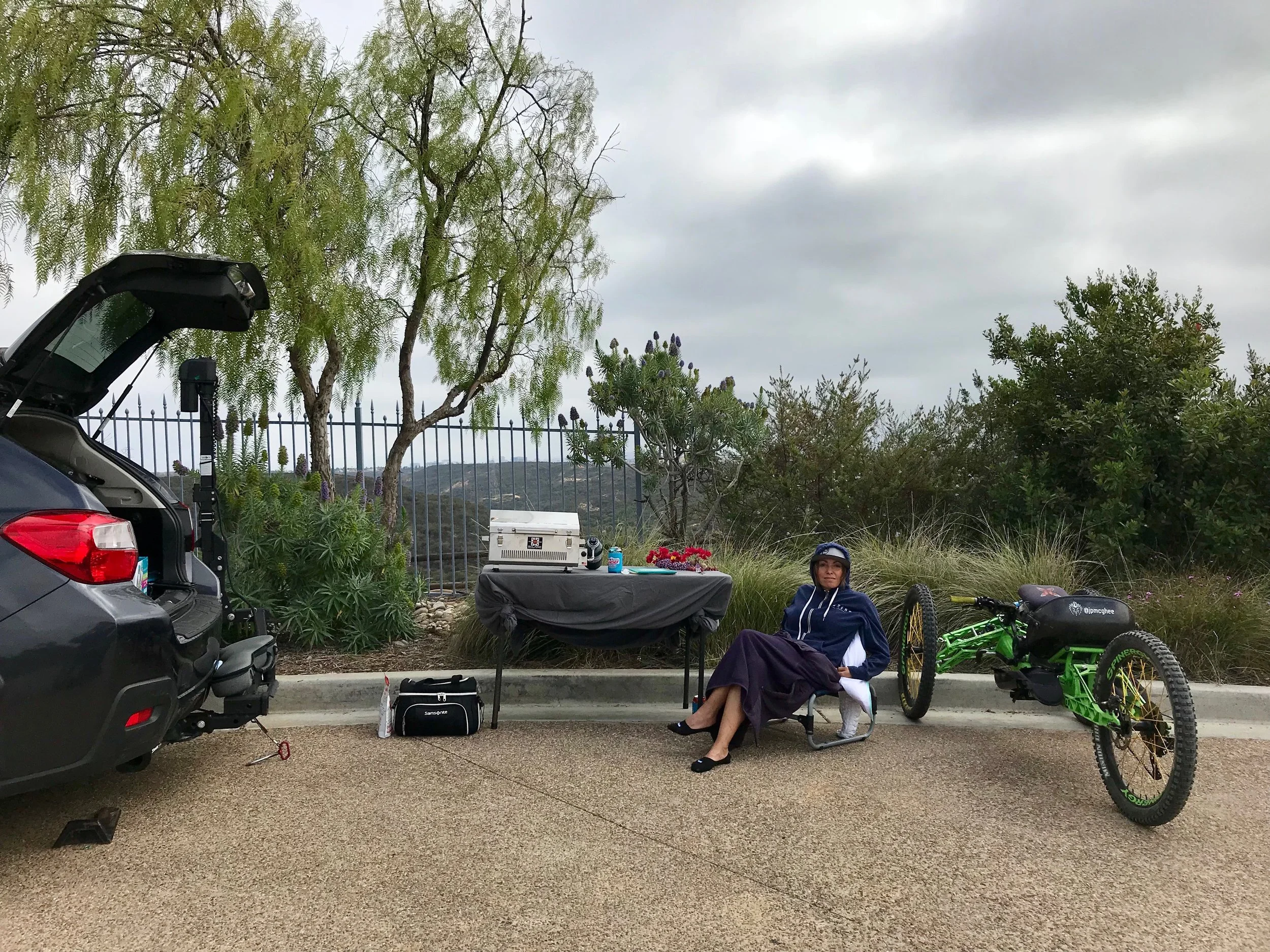 May Gray Tailgate Setup