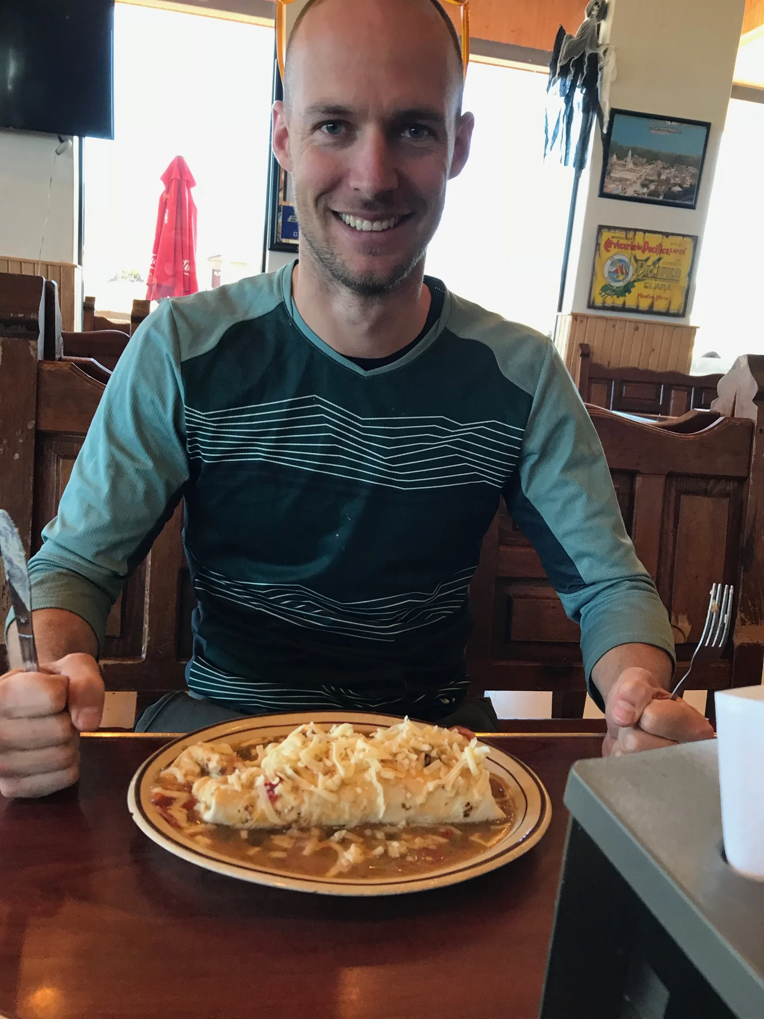 Macky in his happy place: Burrito Land
