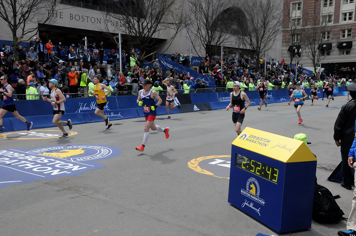 At the finish line!
