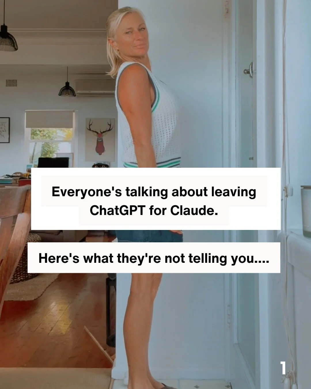 📌save this one 

Everyone&rsquo;s talking about leaving ChatGPT right now.

And I get it. The noise is loud, the opinions are strong, and if you use AI tools in your business it&rsquo;s natural to wonder... should I be doing something differently?

