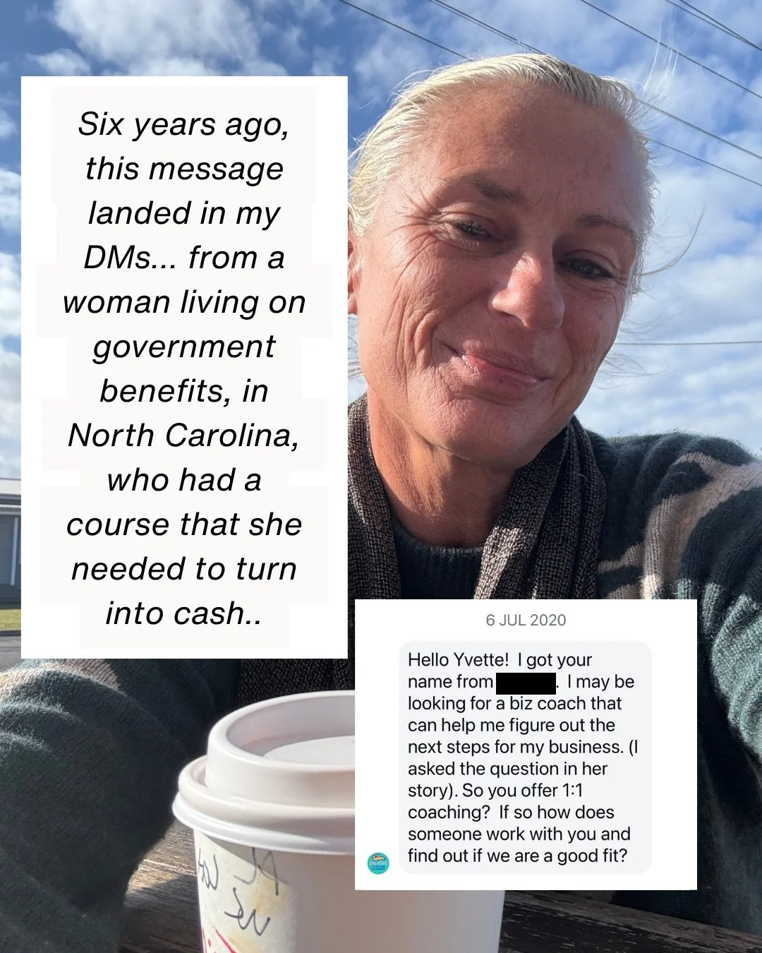 A little under 6 years ago, a message landed in my inbox. &ldquo;Hello Yvette, I may be looking for a biz coach to help me figure out the next steps.&rdquo; It was Tricia in the middle of Covid. Her main income had stopped, she was living on governme