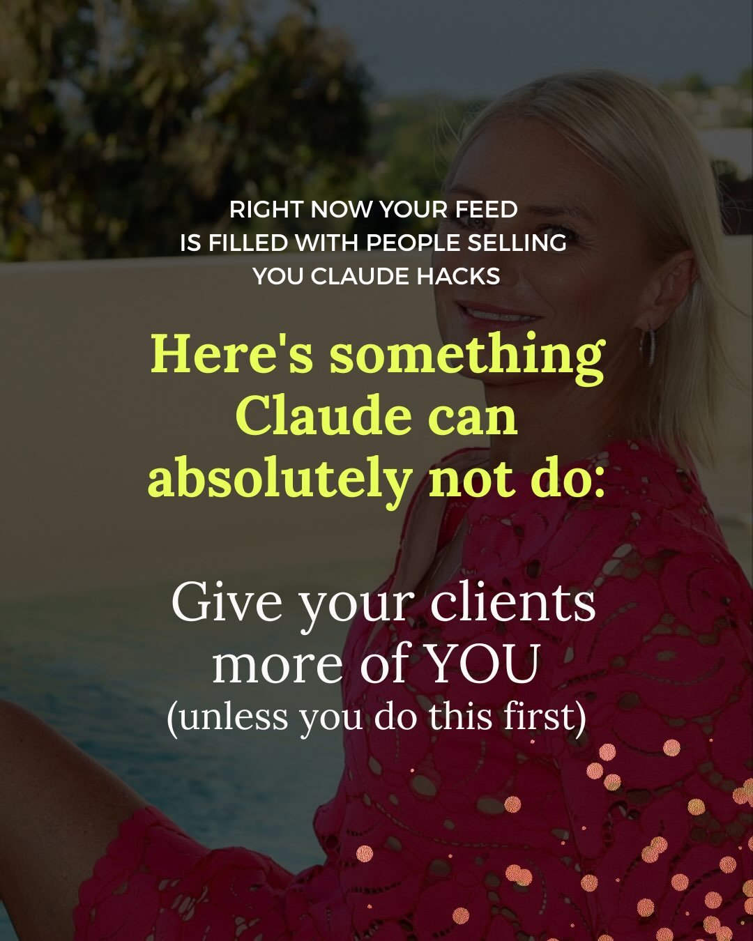 Before you buy another Claude training, do this 👇

The women who scale with ease own their body of work. The women who burn out ARE their body of work.

Same talent, same big heart. Completely different architecture.

One of them has taken the magic