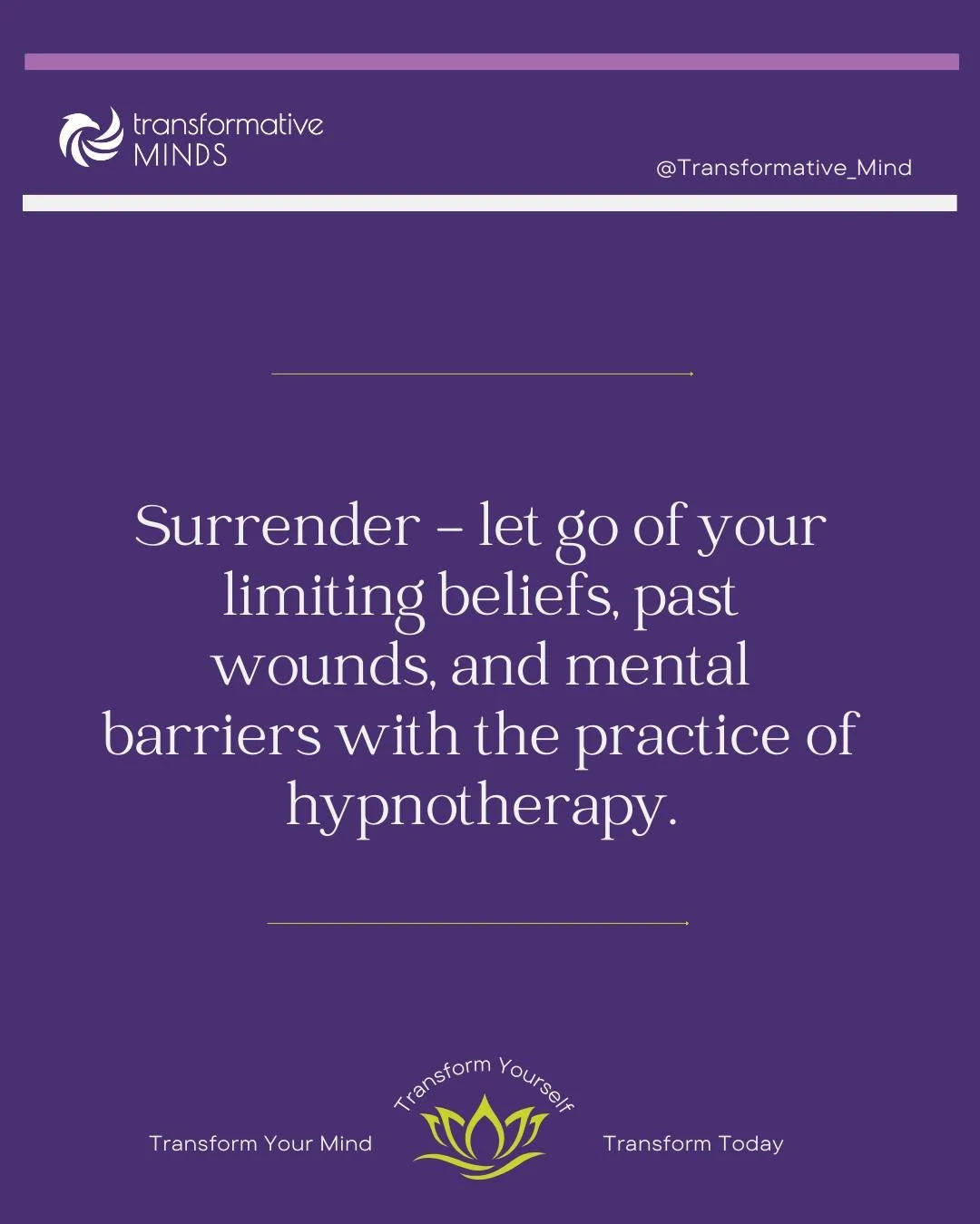 #mindset #hypnosis #hypnotherapy #therapy #surrender #limitingbeliefs