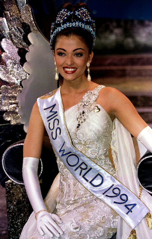 Aishwarya as the reigning Ms. World, 1994