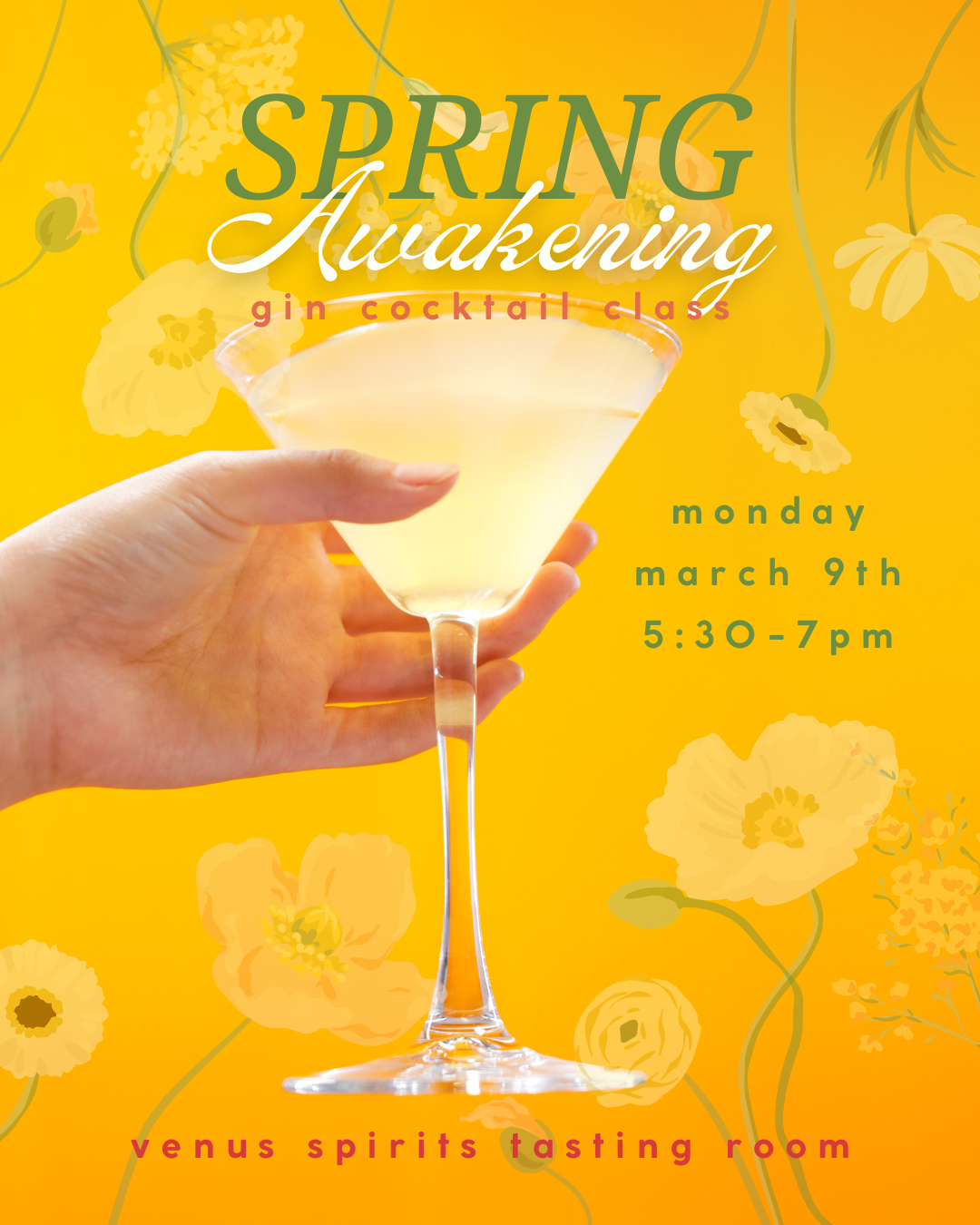 Spring Awakening: Gin Cocktail Class