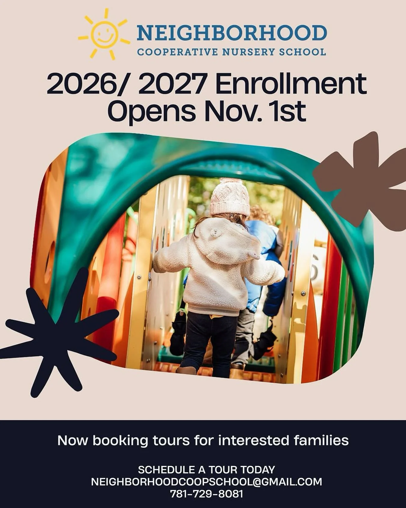 Enrollment Opens Today! 
We&rsquo;re thrilled to announce that enrollment is now open for Neighborhood Co-op School&rsquo;s Reggio-inspired Preschool and Full-Day Kindergarten!
Our Preschool program nurtures curiosity, creativity, and confidence thro
