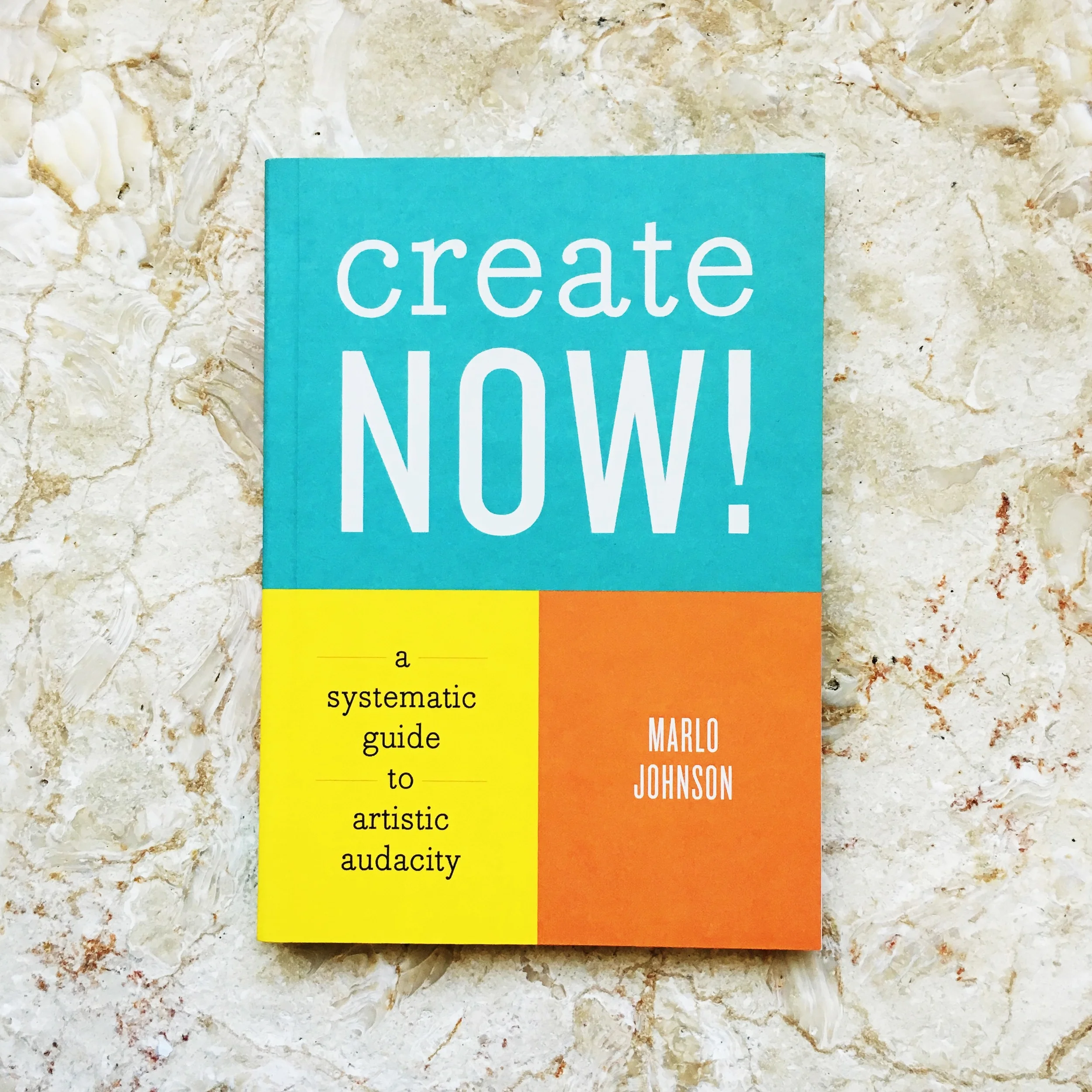 photo of create now, paperback
