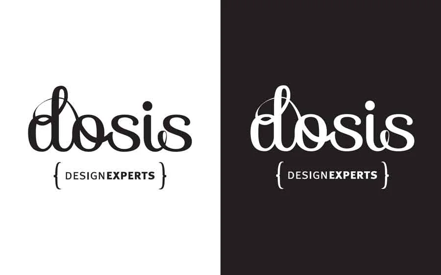 Logo design process for Dosis