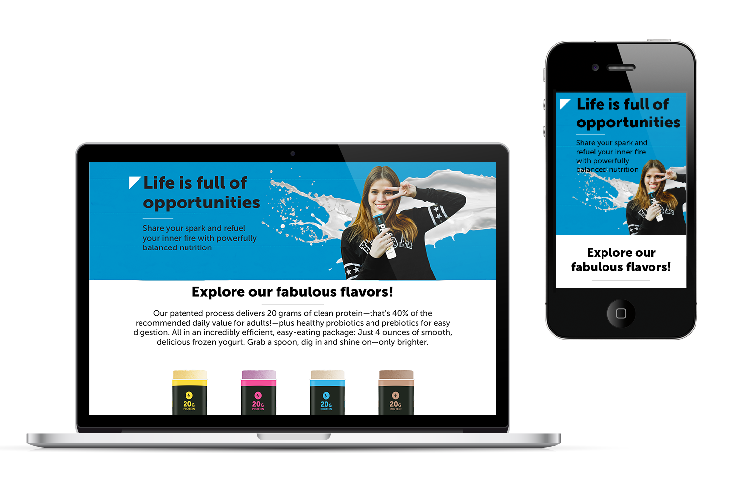 ^ product landing page