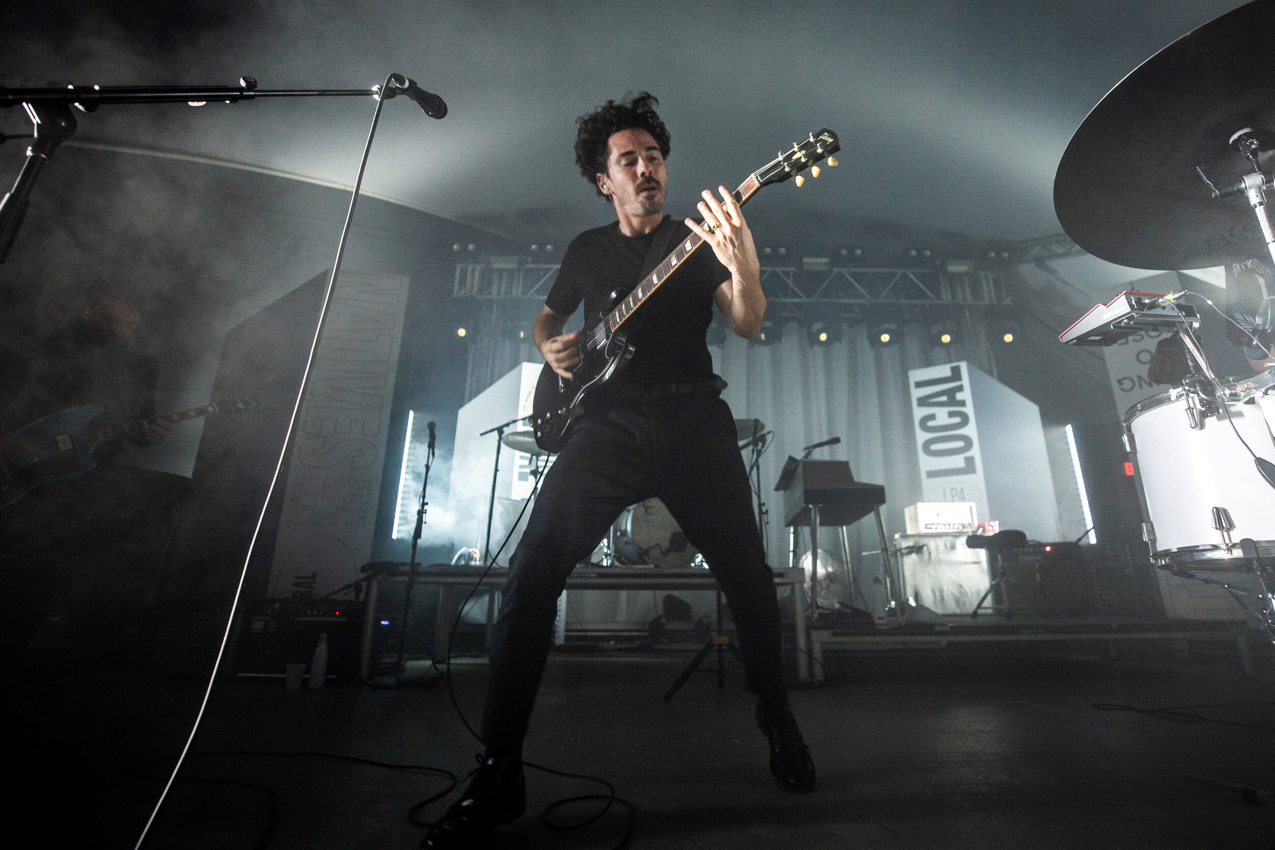  AUSTIN, TX. The Local Natives perform at Stubbs BBQ. 