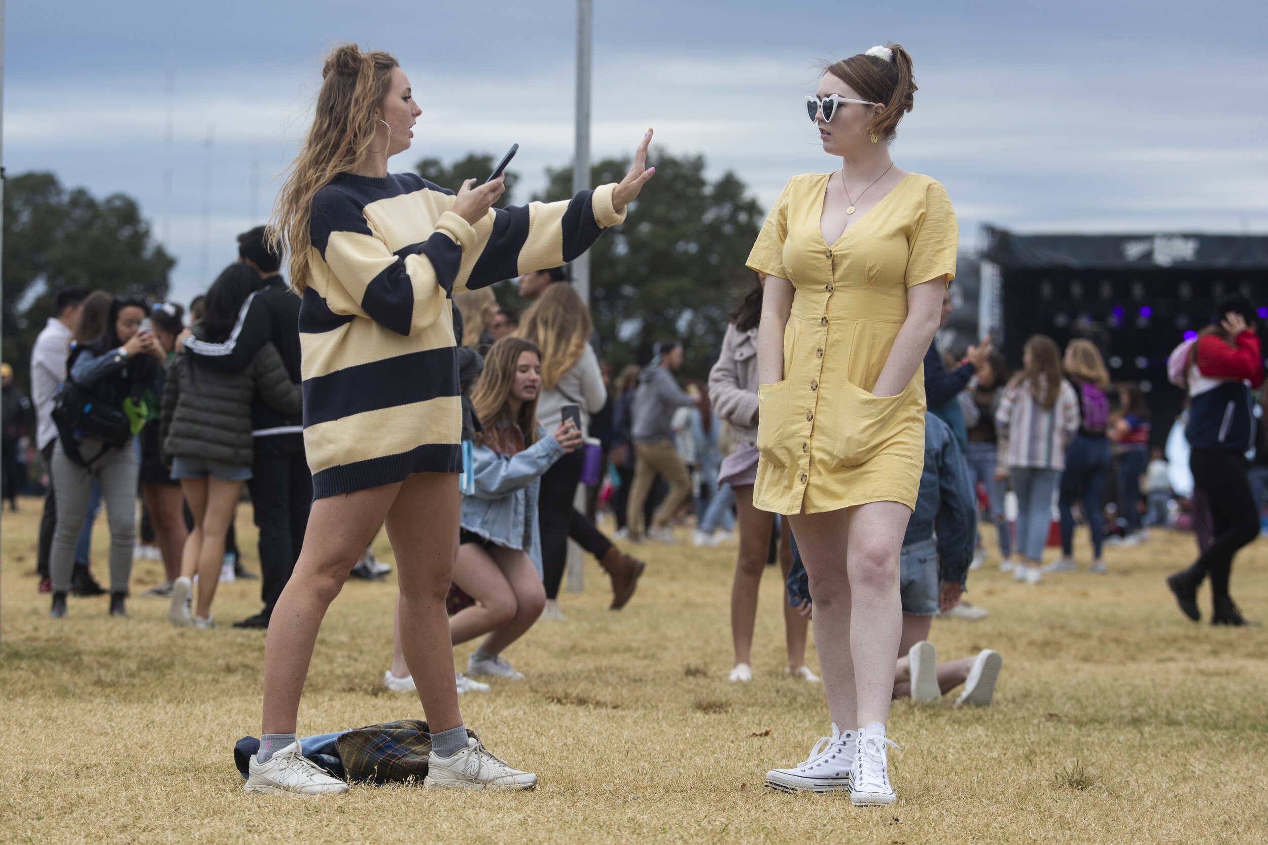  AUSTIN, TX. Festival-goers seek the perfect photo-op at ACL Music Festival 2019. 