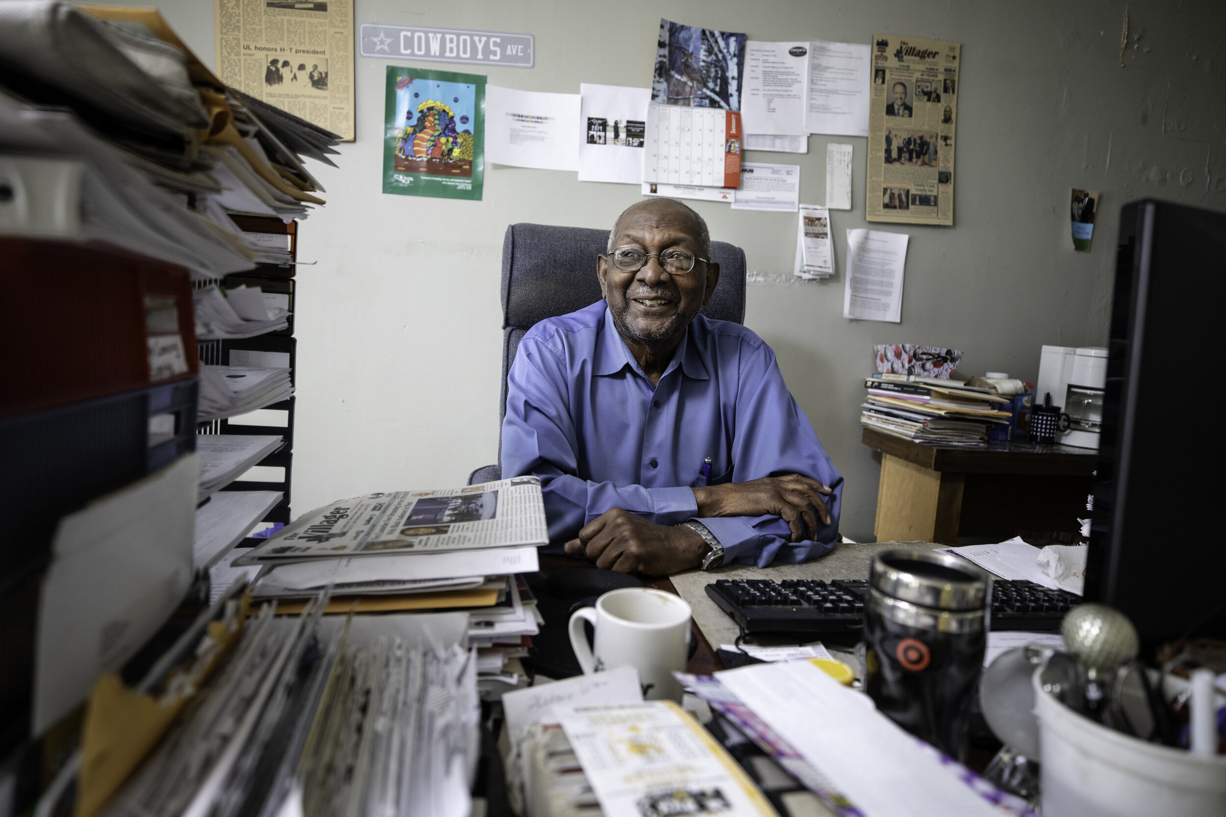  AUSTIN, TX. Tommy Wyatt, Publisher and Editor-in-Chief of The Villager newspaper. The family-owned newspaper has served as a free community service weekly with an emphasis on news about Austin’s African American community since 1973. 
