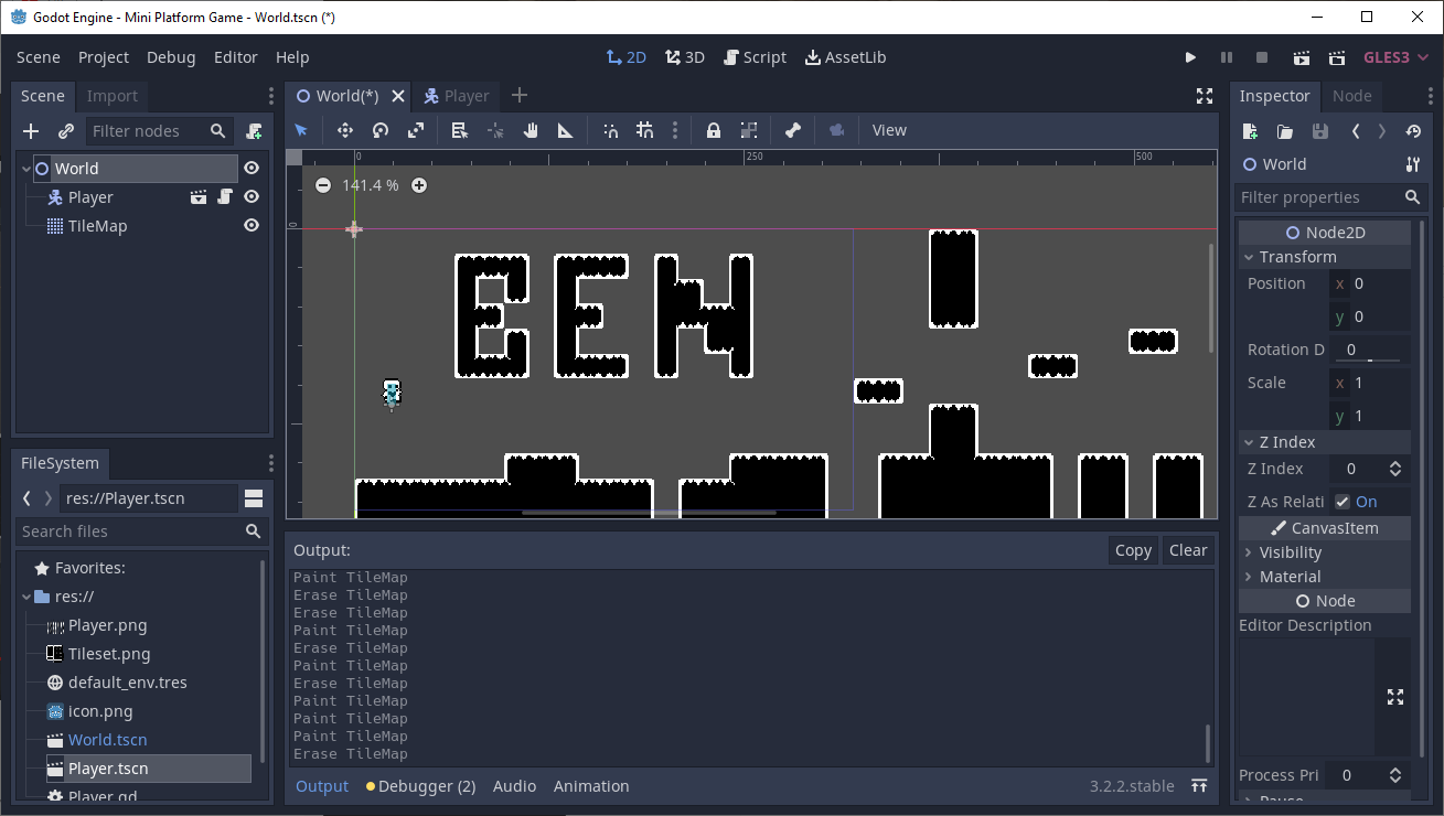 Using bitmaps to make levels is incredibly easy