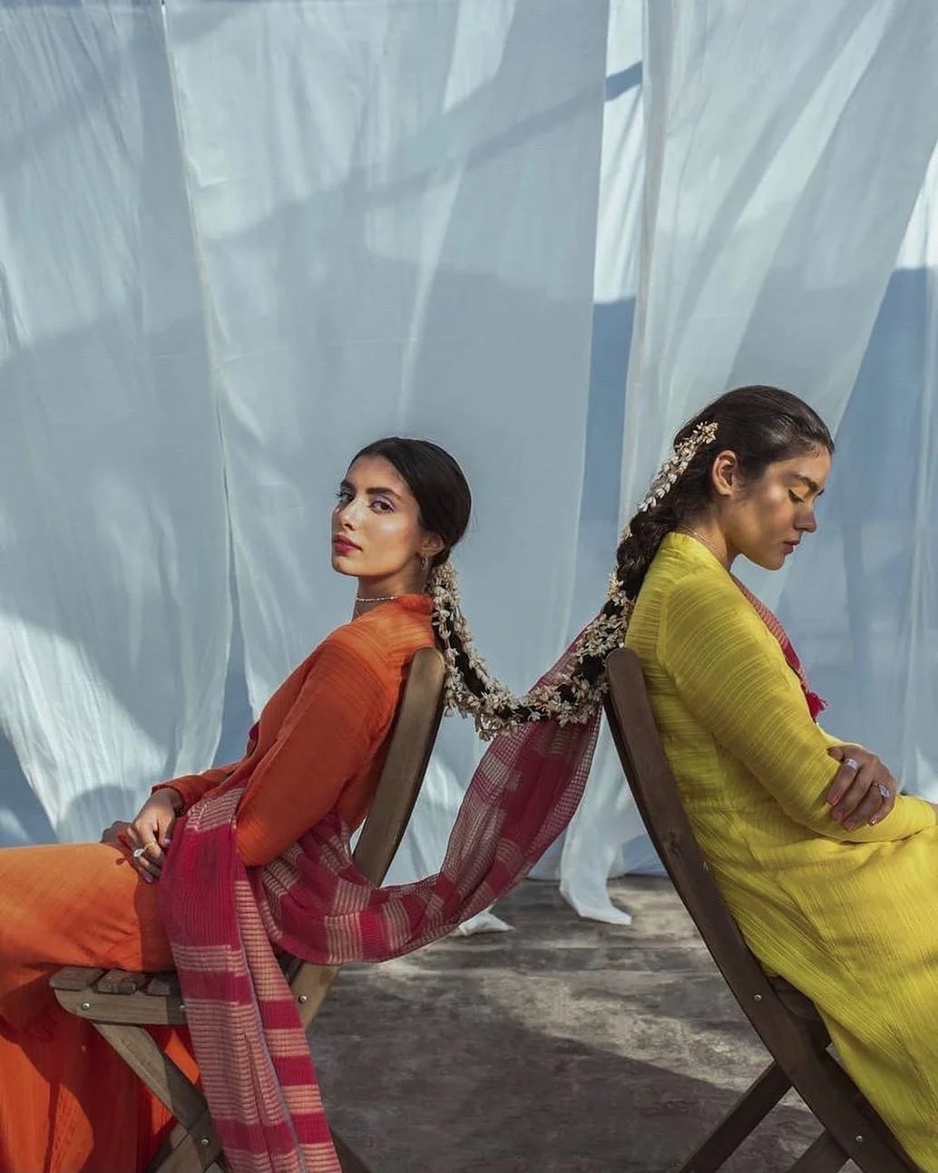 Ph. Mahoor Jamal for Generation Pakistan
⠀⠀⠀⠀⠀⠀⠀⠀⠀
Models: @zarapeerzada and @abeera_riaz
Art direction: @ifrah.khan19
Styling: @harrisdont
MUA: @fatimanasirmua
Jewellery: @zohra_rahman 
⠀⠀⠀⠀⠀⠀⠀⠀⠀
⠀⠀⠀⠀⠀⠀⠀⠀⠀
#deptofresearch