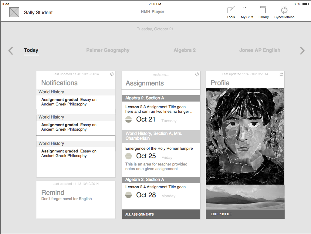 Grades 2-5 Student Dash