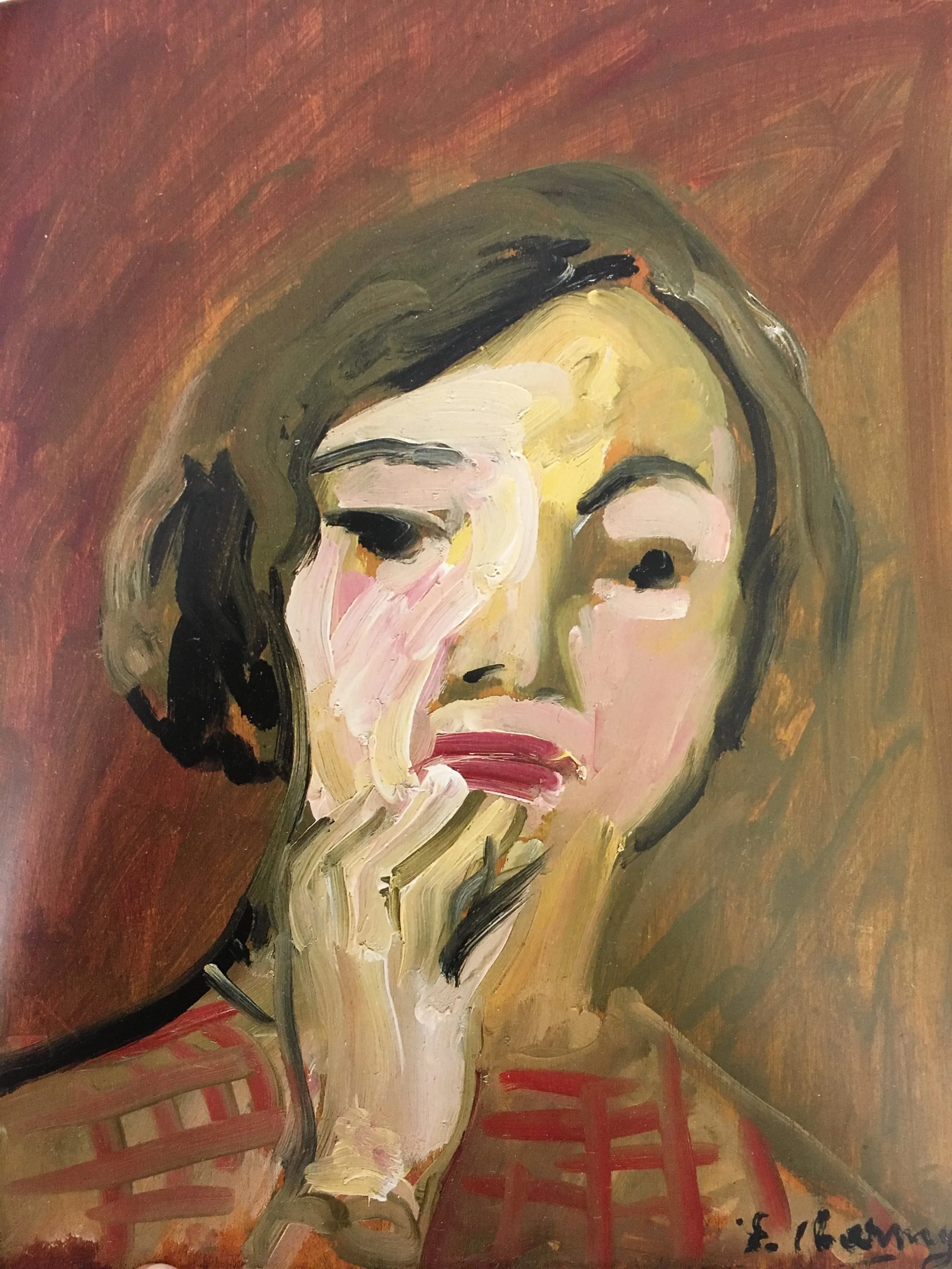 Self-Portrait , 1910, oil on board, 18 1/8 x 14 15/16"