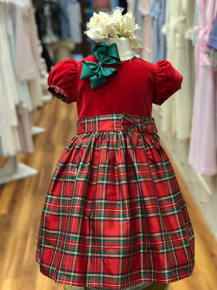 white christmas dresses Christmas Plaid Women's Dress