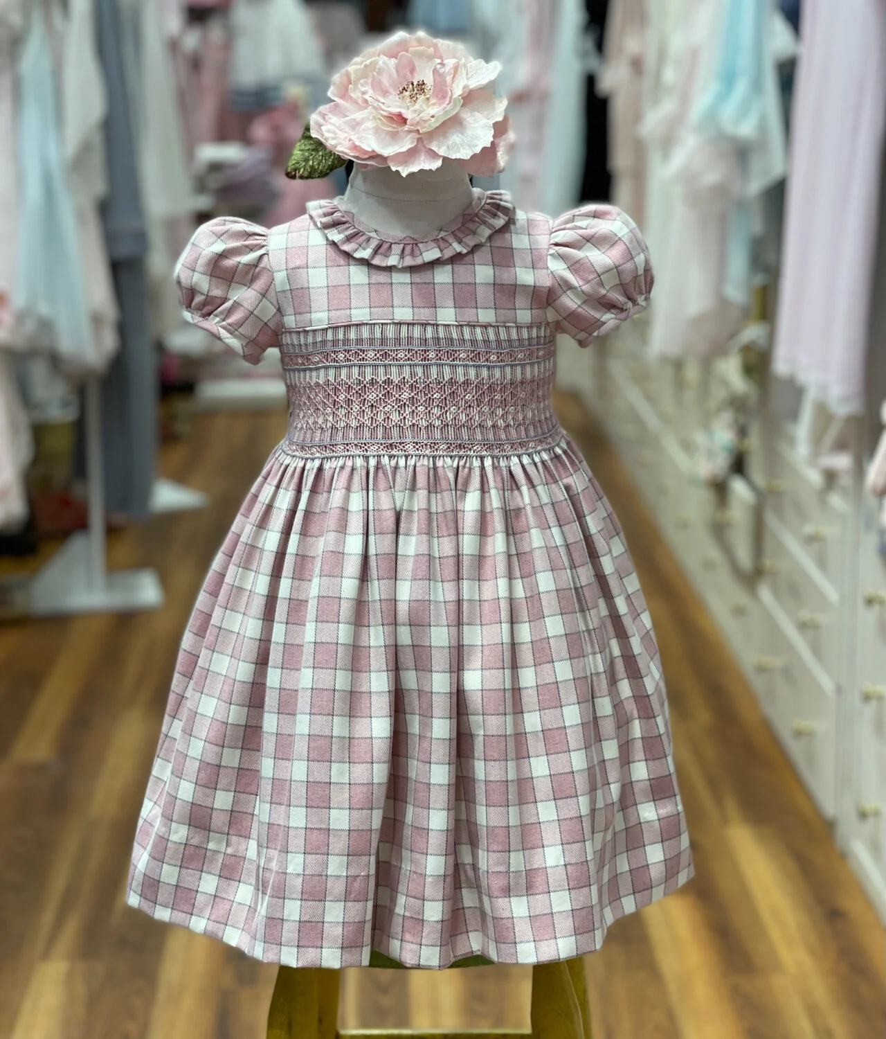 girls smocked top