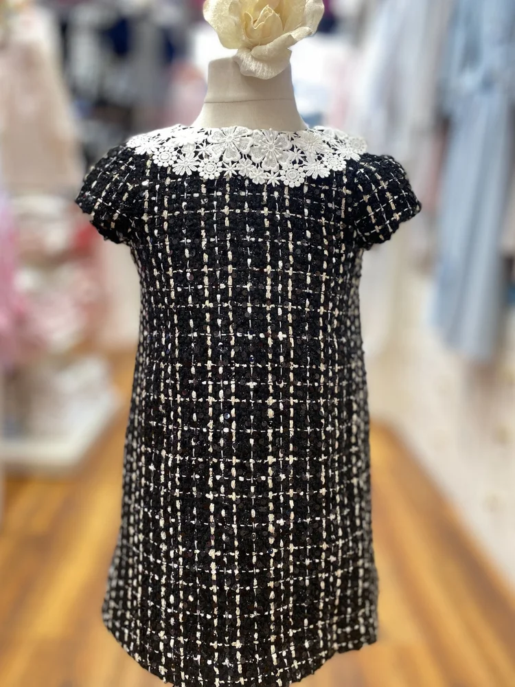 jacket to wear with black dress L'agence - Valli Tweed Mini Dress main image 0