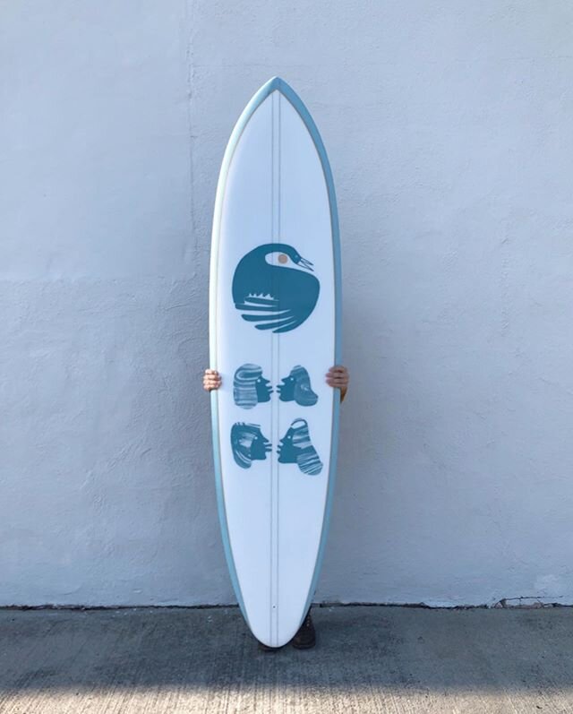 7&rsquo;6&rdquo; Rorqual, with artwork prints by the incrediblytalented @tywillyums .. Really stoked about how this one turned out. This board was actually posted for sale about a week ago for a few minutes before it got snatched up by a great guy. &