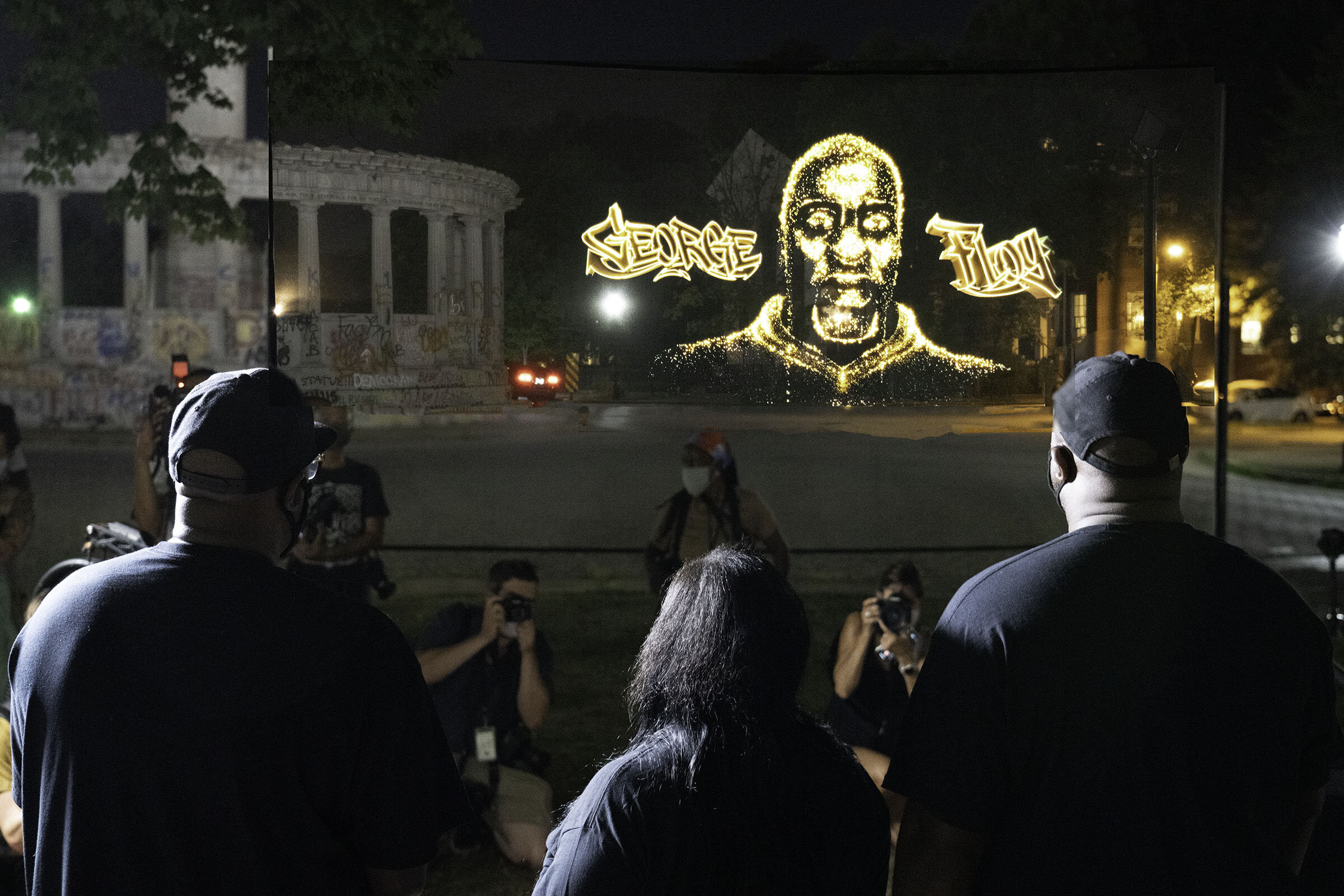 Projected Image of George Floyd