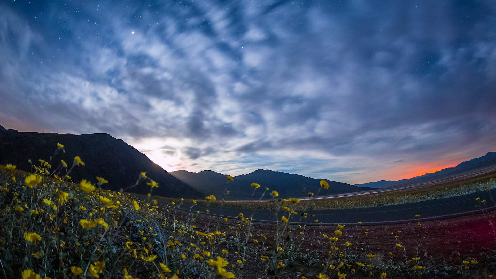 MOONRISE OVER BADWATER BASIN