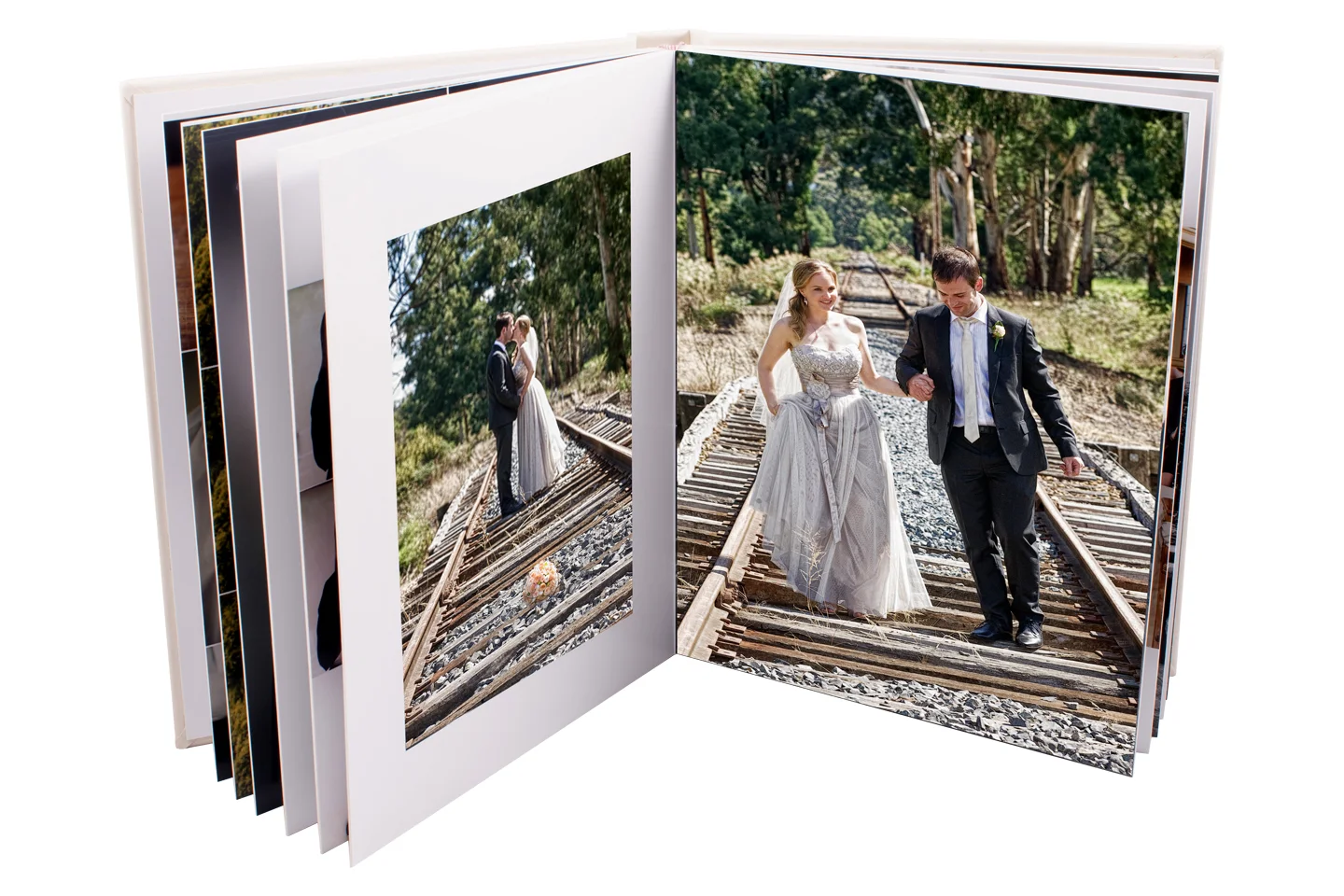 wedding photos in album