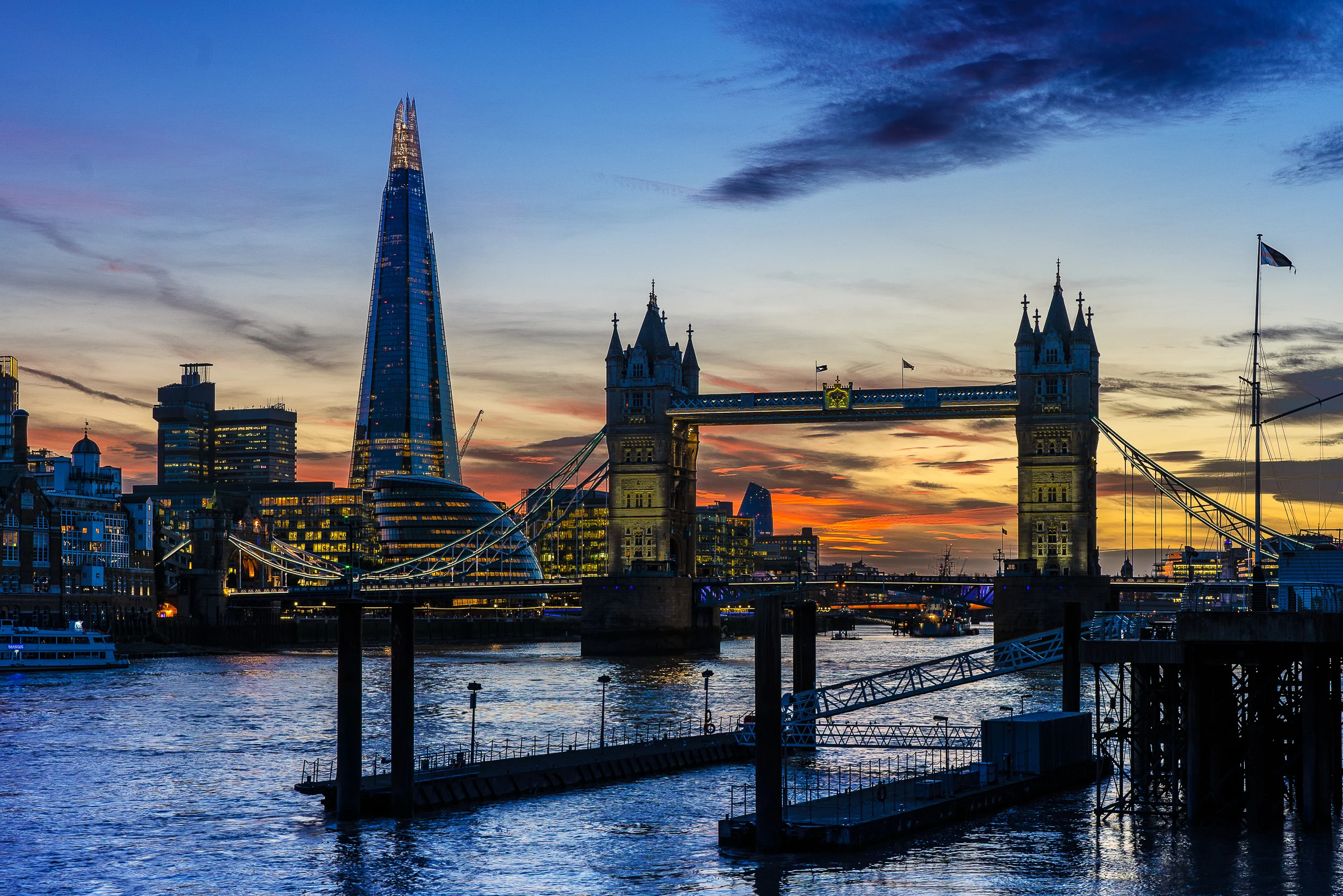 The Shard and London Bridge, England