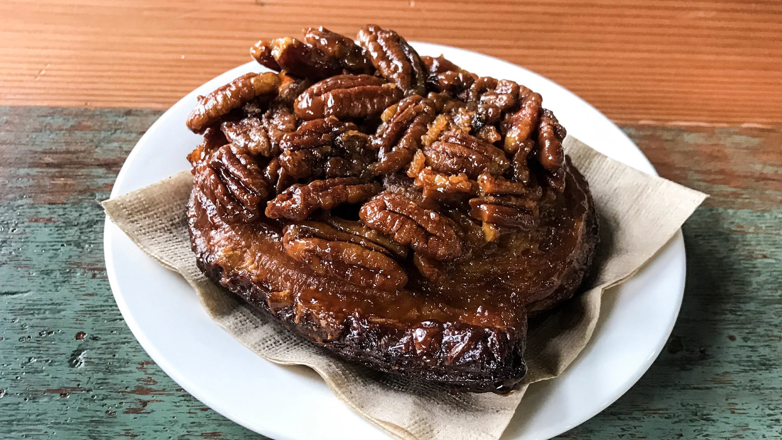 Pecan Sticky Bun, $7, w/salted caramel